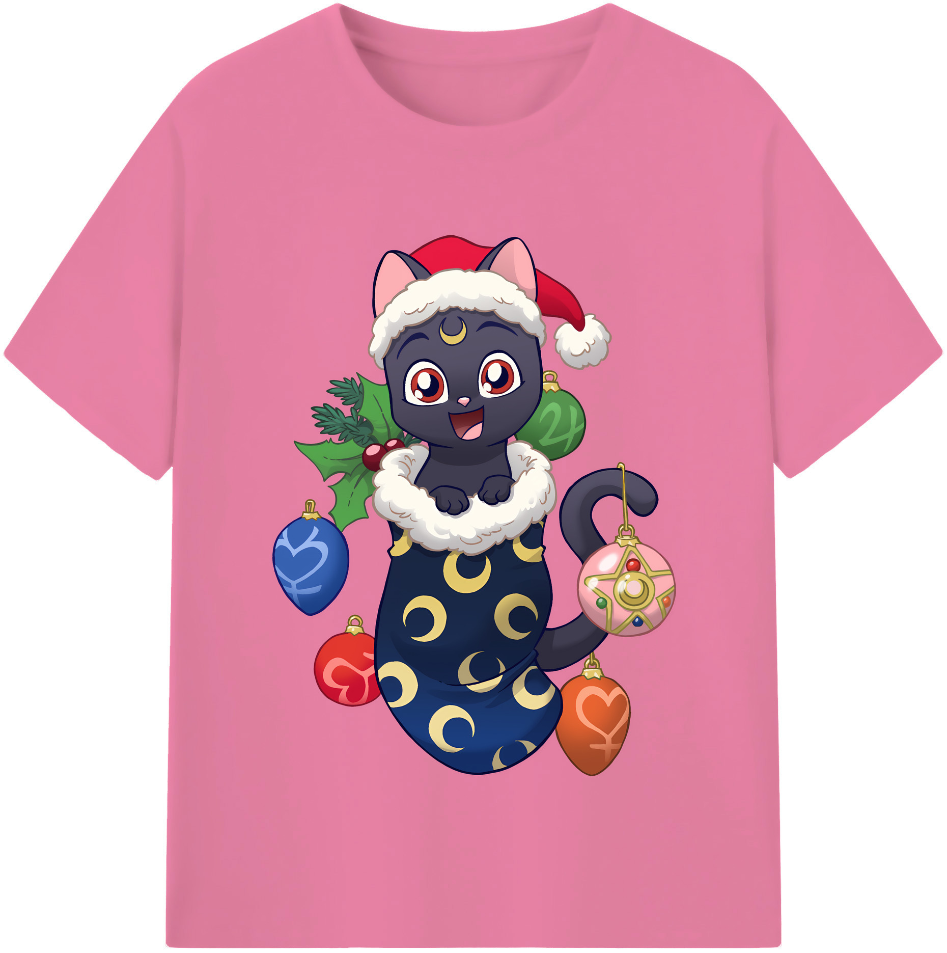（画像用） 美少女戦士セーラームーン Sailor Moon 綿100％半袖Tシャツ（フロントプリント）